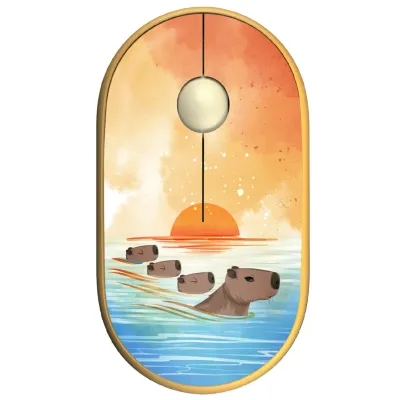 Simsiz sichqoncha - 2E MF300 Silent BT WL CAPYBARA:SUNSET(2E-MF300WCAPIBARAYW)