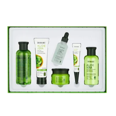 aloe vera soothing & moisture skin care series 6dona terini parvarish qilish seriyasi