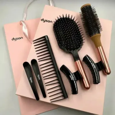 Dyson 7 in 1 sovg‘a to‘plami (3 taroq, 4 soch qisqichi), Gold