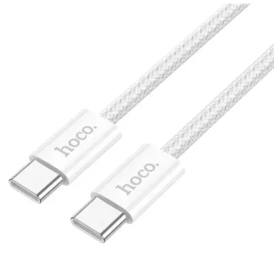 Hoco X104 Type C to Type C USB kabeli, White