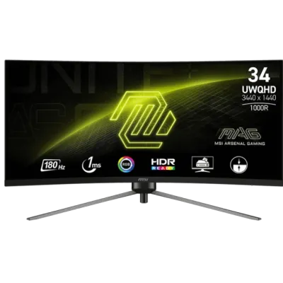 MSI MAG 345CQR 34-inch Gaming Monitor monitori, Black