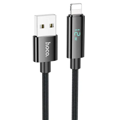 Дисплейли Hoco U125 Lightning зарядловчи кабели