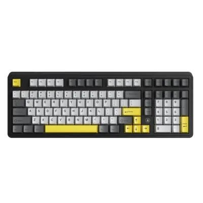 Simli mexanik klaviatura AJAZZ AK980 MAX HE, Black-gray-yellow