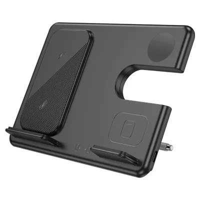 Hoco CQ2 3in1 Fast Wireless Charger tezkor simsiz quvvatlagichi