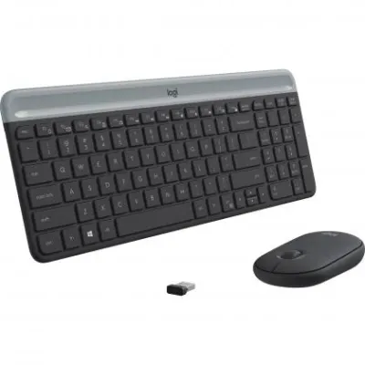 Logitech MK470 Slim Wireless Combo Graphite klaviaturasi va sichqonchasi