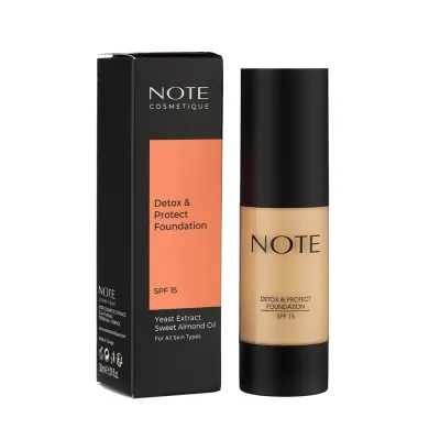 Тональный крем NOTE DETOX AND PROTECT FOUNDATION 03 SPF15 (30 ml)