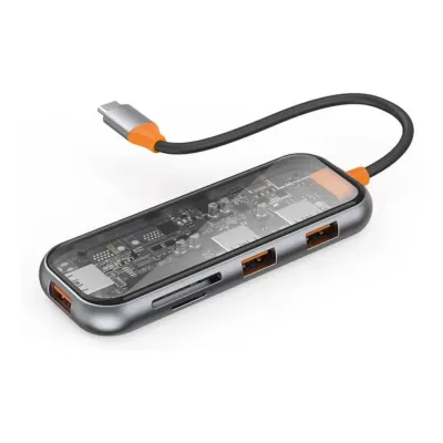 WiWU Cyber Hub CB005 5 in 1 USB-C HUB adapteri