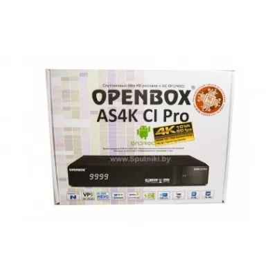 Openbox AS4K CI Pro Ultra HD sun’iy yo‘ldosh Android-resiveri