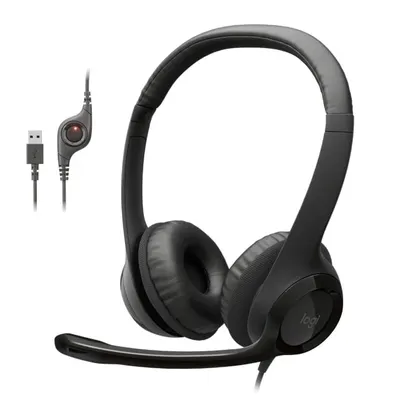 Logitech USB Headset H390 Black kompyuter quloqchini