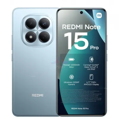 Xiaomi Redmi Note 15 Pro 4G 8/256GB smartfoni, Glacier Blue