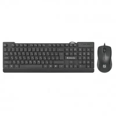 Defender York C-777 RU Black USB klaviatura va sichqoncha to‘plami