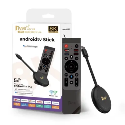 TV Stick TV98 ATV X8 — Андроид 14 смарт тв приставкаси