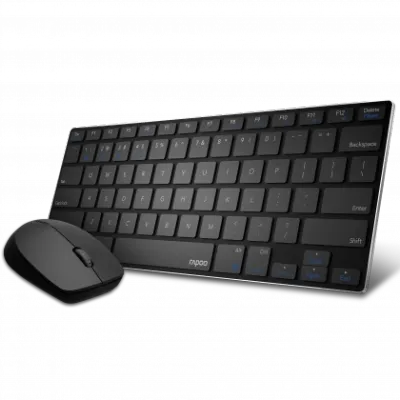 Rapoo 9000M Black Bluetooth klaviatura va sichqoncha to‘plami