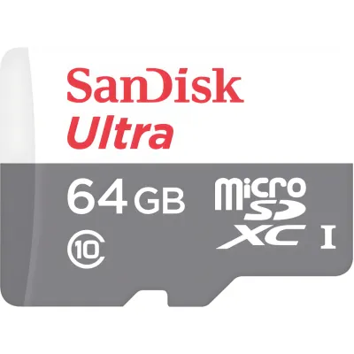 SanDisk Ultra microSDHC Class 10 100MB/s 64GB + SD adapter xotira kartasi
