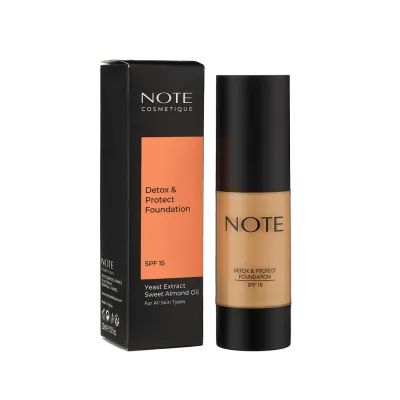 Тональный крем NOTE DETOX AND PROTECT FOUNDATION 102 SPF15 (30 ml)