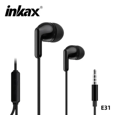 Inkax E31 1.2M In-ear Music Earphone qora naushniki