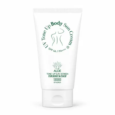 TENZERO UV Tone Up Body Sun Cream — тонирующий крем для тела с алоэ, SPF46 PA+++, 150 г