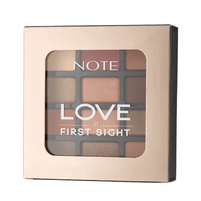 Ko'z uchun ten to'plami NOTE LOVE AT FIRST SIGHT EYESHADOW PALETTE 209 (1.3 gx12)