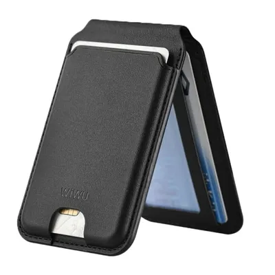 WiWU Mag Wallet Pro MW-003 smartfon uchun tirgakli magnit hamyon-kartholder , Black