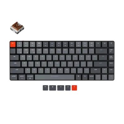 Keychron K3 84 Key Low Profile Gateron klaviaturasi White LED Brown