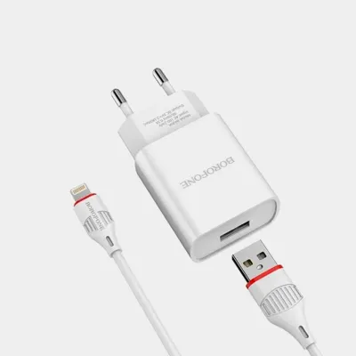 Borofone BA20A quvvatlash uskunasi + Lightning kabeli