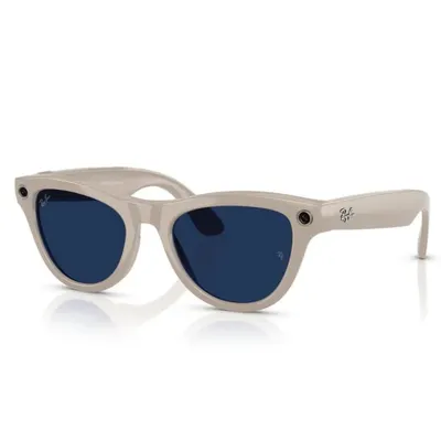 Умные очки Ray-Ban Meta SKYLER RW4010 SHINY CHALKY GRAY с монохромными линзами (хамелион)
