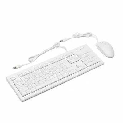 A4Tech KR-8520D klaviatura va sichqoncha to‘plami, White