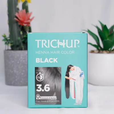 Trichup xina soch bo'yog'i - qora 6X10gr