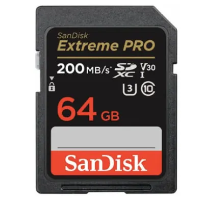SanDisk Extreme Pro SDXC UHS Class 10 V30 200MB/s 64GB хотира картаси