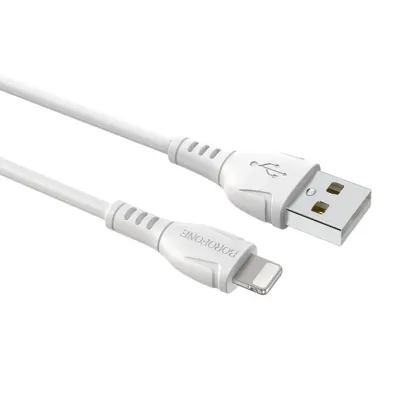 Apple iPhone uchun Borofone USBga Lightning BX51 Triumph 2.4A 1m Kabel (Oq)