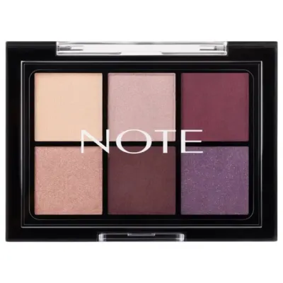 Ko‘z uchun tenlar paletka NOTE EYECONIC SHADOW PALETTE 01 (1 g x 6)