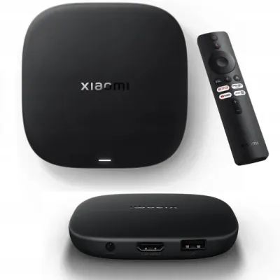 Xiaomi MI Box TV S 4K Ultra-HD 3-avlod (3rd генератион) (Гоогле TV) MDZ-32-AA смарт тв приставкаси