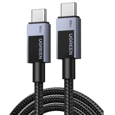 UGREEN L524 USB Type-C – Type-C 60W tez zaryadlash kabeli