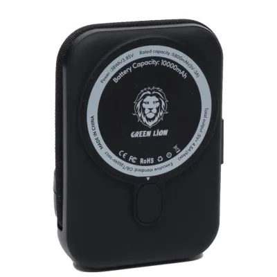 Green Lion Monaco MagSafe Power Bank 10000mAh qora tashqi akkumulyatori