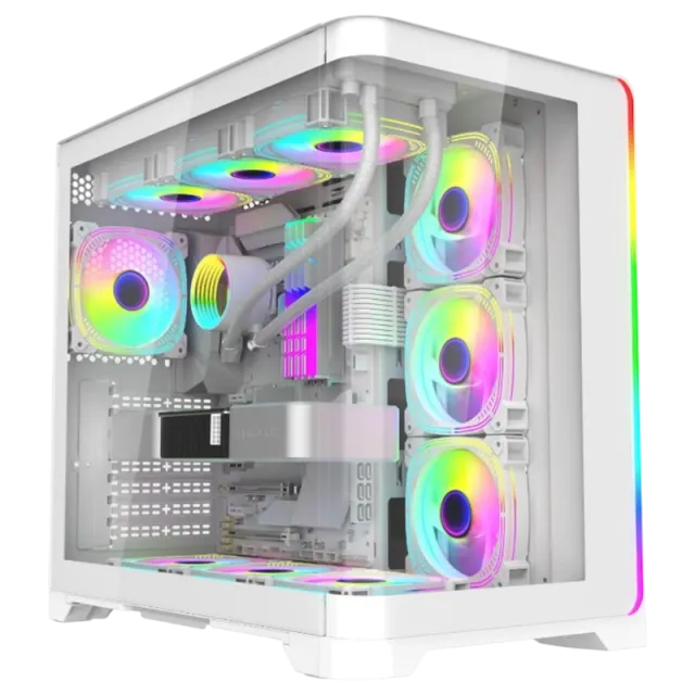 Case Game Bardo BD-420FW o‘yin korpusi, White 4 x Coller
