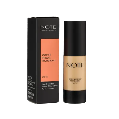 Тональный крем NOTE DETOX AND PROTECT FOUNDATION 01 SPF15 (30 ml)