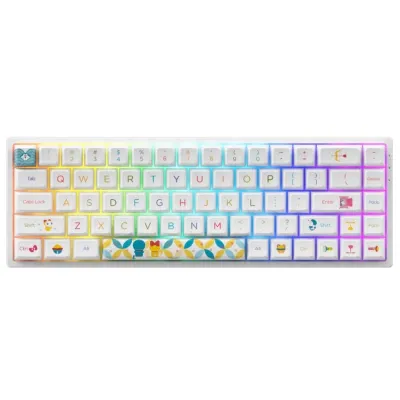 Klaviatura Akko 3068B Doraemon Rainbow CS Jelly RGB, Pink