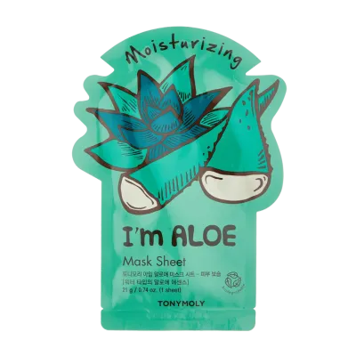 I'M ALOE MASK SHEET – MOISTURIZING aloe ekstraktli yuz uchun maskasi