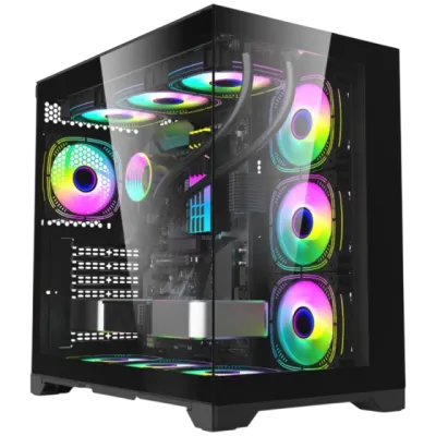 Case Game Bardo BD-420 o‘yin korpusi, Black Akvarium