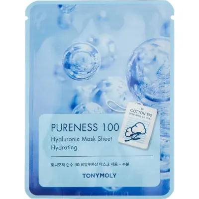 Yuz uchun matoli niqob PURENESS 100 HYALURONIC ACID MASK SHEET 21ml