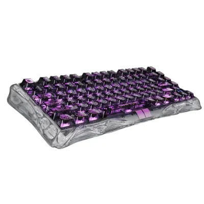 GravaStar Mercury V75 Lite o‘yin klaviaturasi (GS V75 LITE_XTAL_BLK) , Transparent Black