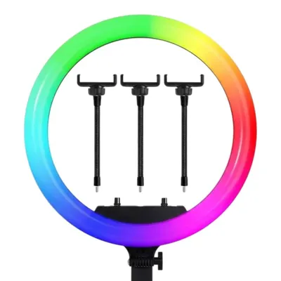 RGB MJ18 halqali lampasi, 45 sm (shtativsiz)