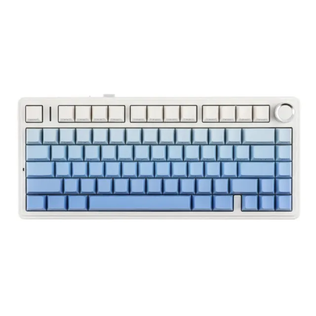 Симсиз механик клавиатура Аула F75, Блуэ White
