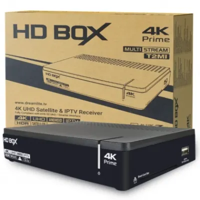 HD BOX Prime 4K sun’iy yo‘ldosh resiveri