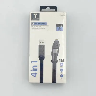 Кабель 7 milliard 7MUCWETYCDK Fast data cable 4in1 66W 1M