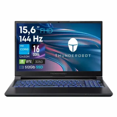 Ноутбук Thunderobot 911S Core (i5-12450H / 16GB DDR4 / 512GB SSD / RTX 3050 / 15.6” FHD 144 Гц / Windows 11 Pro, Black
