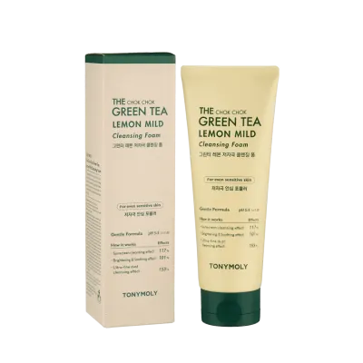 Пенка для умывания The Chok Chok Green Tea Lemon Mild Cleansing Foam