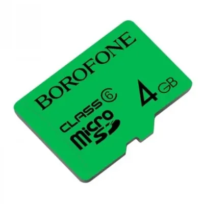 BOROFONE TF MEMORY CARD 4GB Micro SD Class 6 хотира картаси