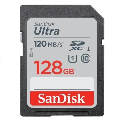 SanDisk Ultra SDXC UHS-I Class 10 140MB/s 128GB хотира картаси