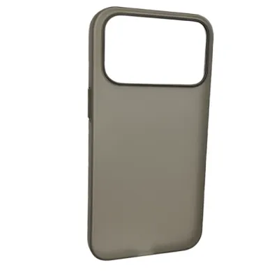 Keephone AirSkin Slim Matte Case iPhone 17 Pro Metallic gray uchun yarim shaffof g‘ilofi